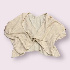 Akemi + Kin Fungus Cardigan Shawl Womens Ivory One Size Acrylic Open Front